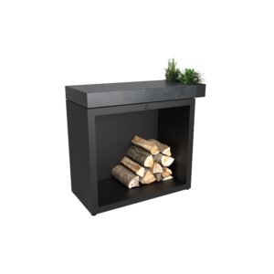 Mueble leñero negro OFYR