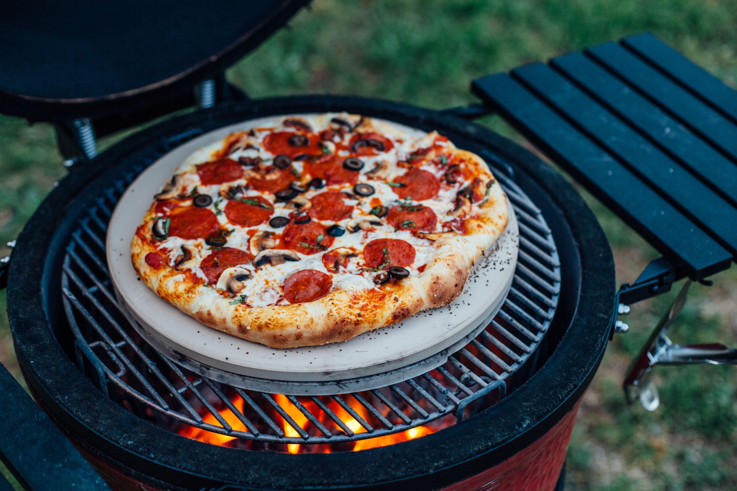 Kamado piedra cocción pan o pizza 2 Kamado piedra cocción pan o pizza - Imagen 2